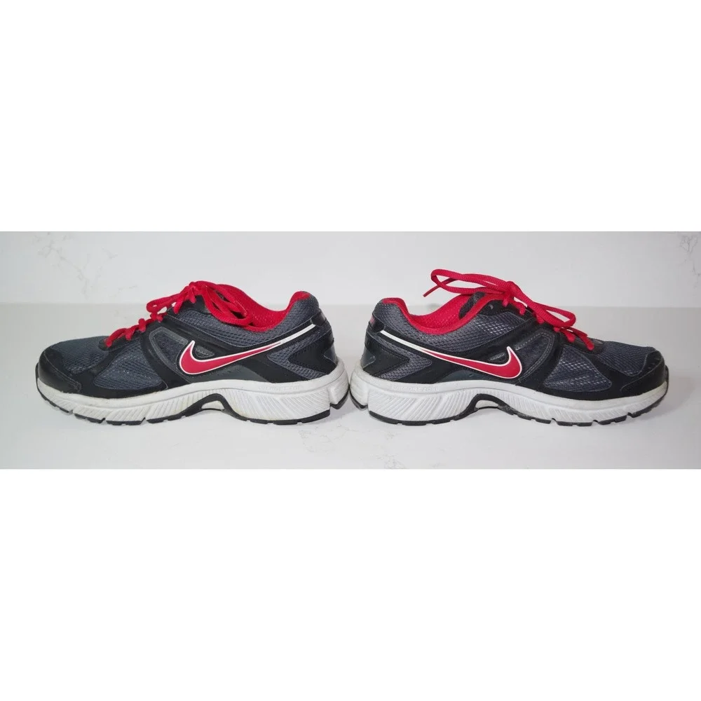 Nike Dart 9 Women's Size 8 Running Shoes Black Dark Grey Red